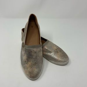 FRYE Melanie Slide On Leather Moonlight Flats Shoes Women Size 7 1/2